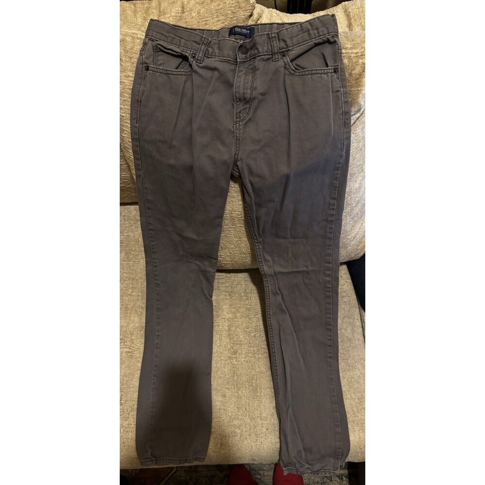 EUC Old Navy Skinny Jeans Boys Size 18 Adjustable Waist - Gray